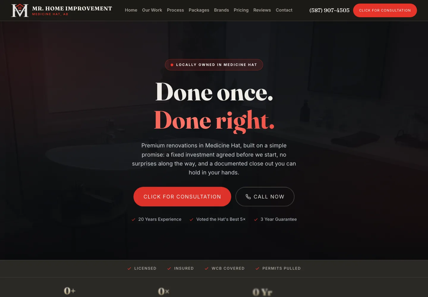 Mr. Home Improvement website homepage